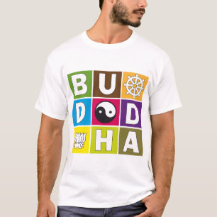 Buddha Coloured Blocks T-Shirt