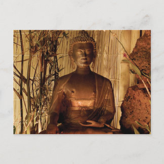 BUDDHA : Copper Statue Postcard