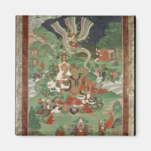 Buddha cutting a tuft of hair magnet