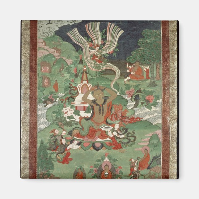 Buddha cutting a tuft of hair magnet (Front)