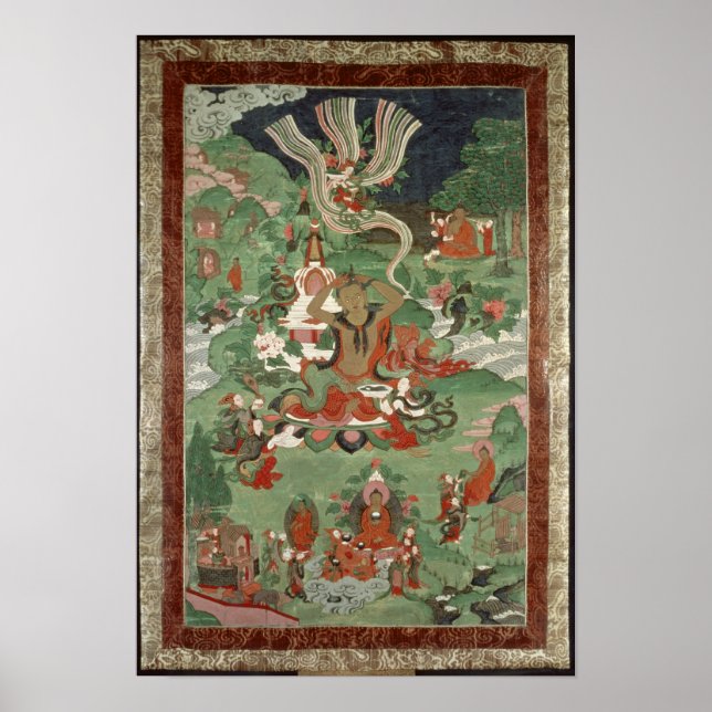 Buddha cutting a tuft of hair poster (Front)