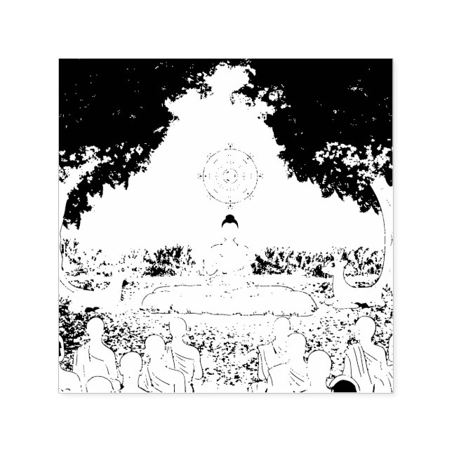 Buddha, Dharma, Sangha Self-inking Stamp (Design)