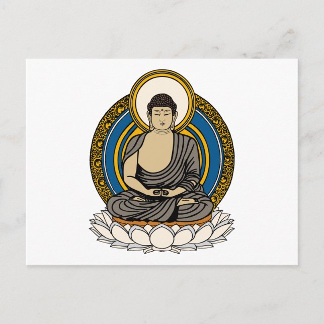 Buddha Dhyana Mudra Postcard (Front)