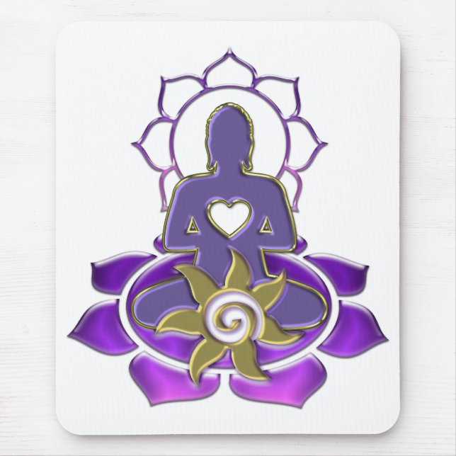 BUDDHA energy | make your own background Mouse Mat (Front)