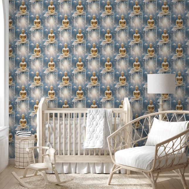 Buddha Energy - Watercolor seamless pattern 12 Wallpaper (Kids)
