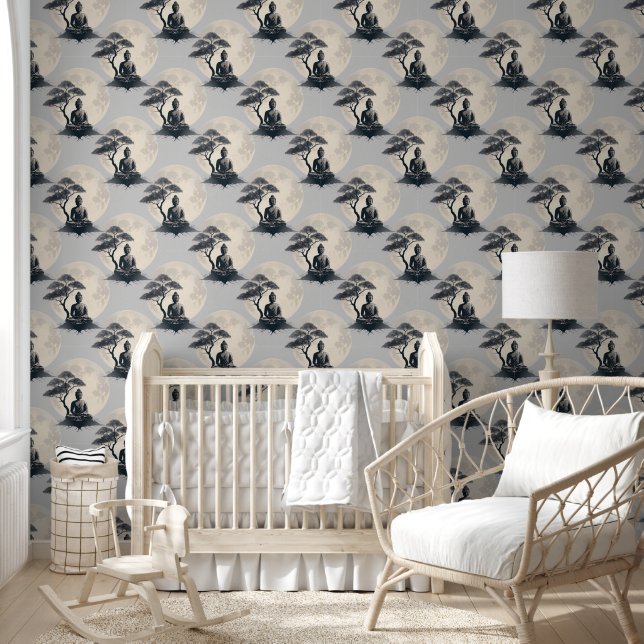 Buddha Energy - Watercolor seamless pattern 9 Wallpaper (Kids)