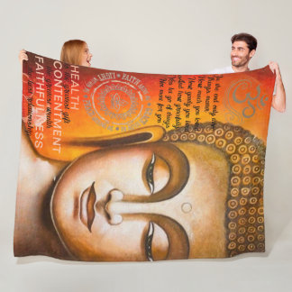 Buddha enlightenment  fleece blanket