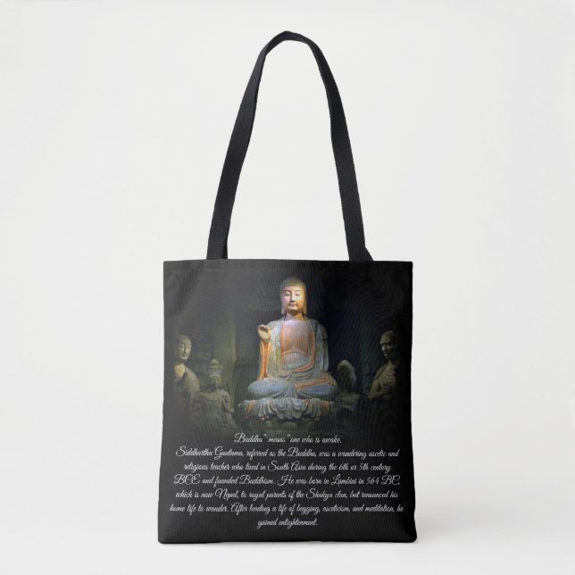 Buddha enlightenment tote bag (Front)