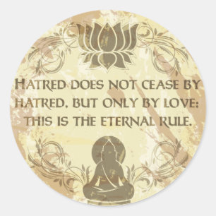 Buddha Eternal Rule Classic Round Sticker
