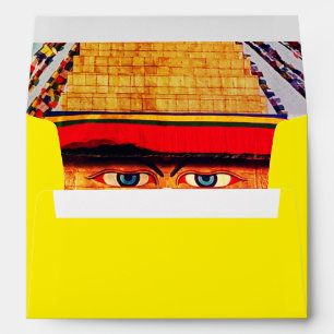 Buddha Eyes & Dharma Blessings, Stupa - Boudhanath Envelope