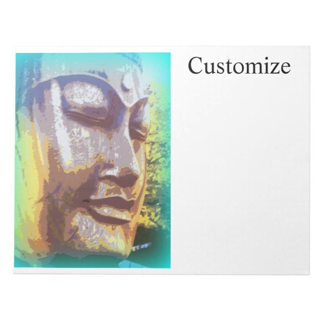 Buddha face green Thunder_Cove Notepad (Front)