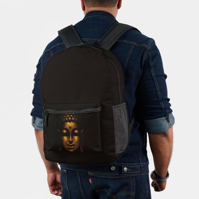 Buddha Face print backpack (Insitu (Model))