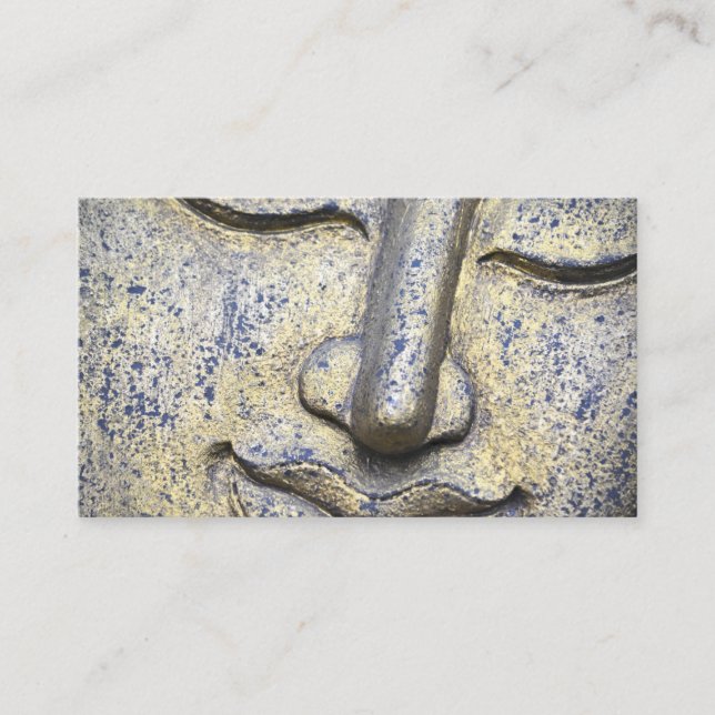Buddha Face Zen Harmony Buddhahood Business Card (Front)