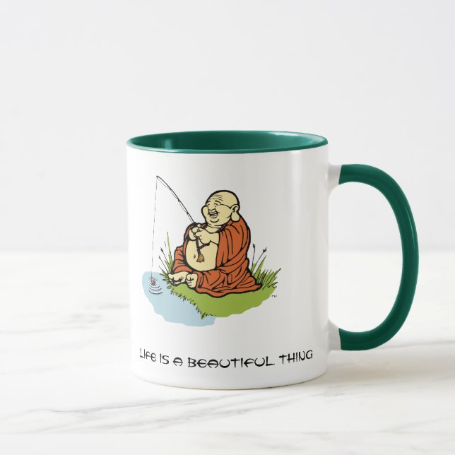 Buddha Fishing Mug (Right)