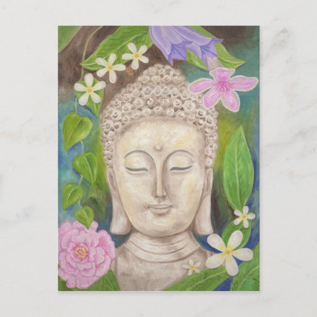 Buddha Flower postcard (Front)