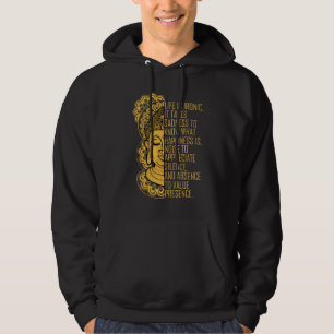 Buddha Girl Spiritual Men Women Design Clothes Med Hoodie