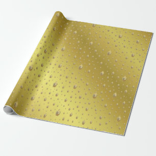 buddha, golden + buddha, asian pattern, shiny, wrapping paper