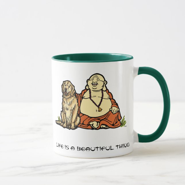 Buddha Golden Retriever Mug (Right)
