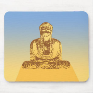 Buddha Graphic Mouse Mat