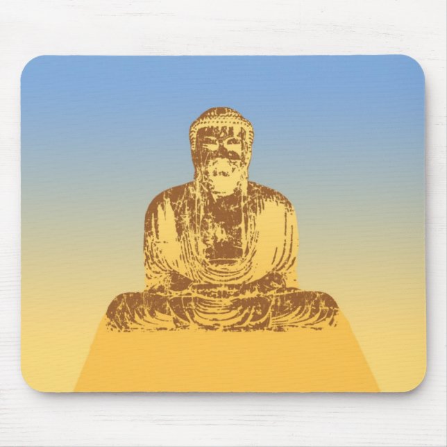 Buddha Graphic Mouse Mat (Front)