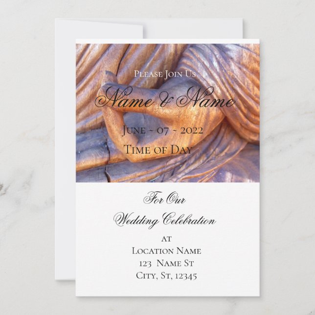 Buddha Hand Mudra Thunder_Cove Invitation (Front)