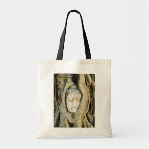Buddha Head in the Fig Tree .. Ayutthaya, Thailand Tote Bag