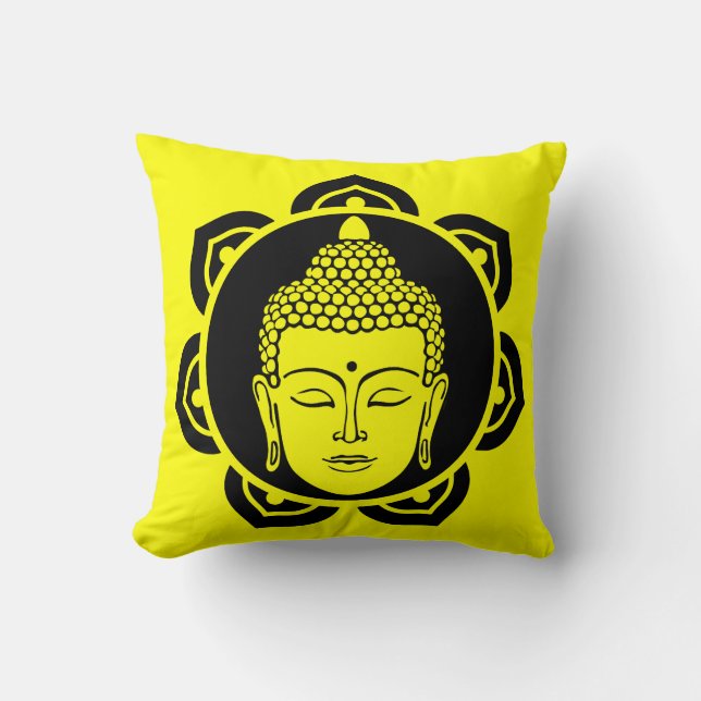 Buddha Head Meditation Pillow (Front)