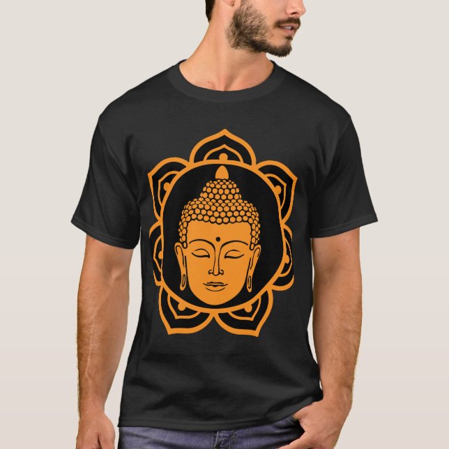 Buddha Head Meditation T-Shirt (Front)