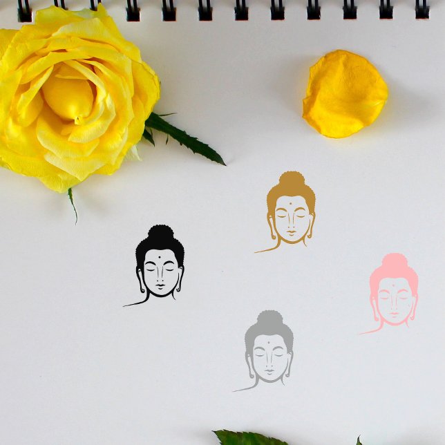Buddha Head Sign Rubber Stamp (Creator Uploaded)