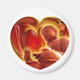 BUDDHA Heart Magnet