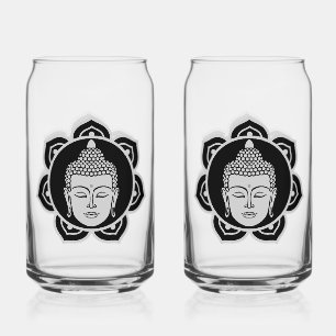 Buddha  Home And Living Can Glass