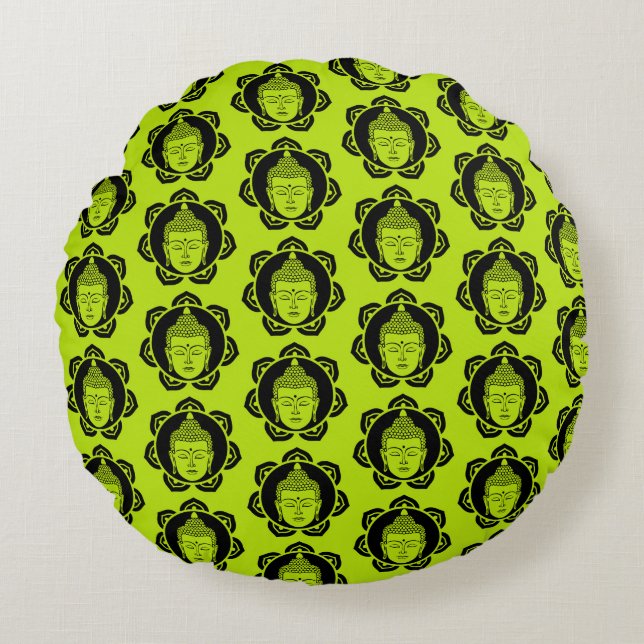 Buddha Home And Living  Round Cushion (Front)