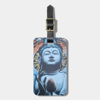 Buddha in Blue Luggage Tag