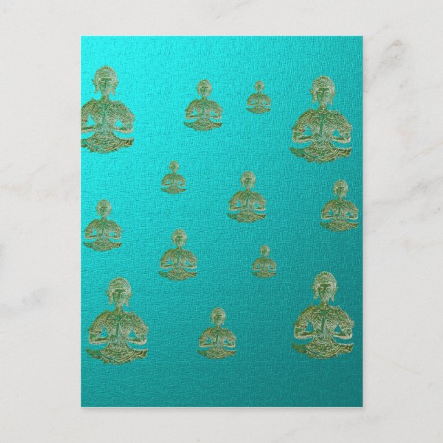buddha in blue postcard (Front)
