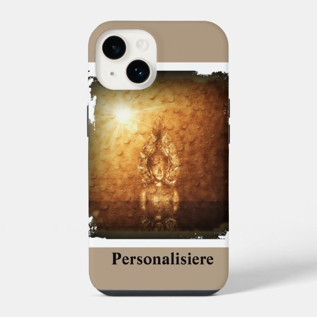 buddha  in cloud iPhone case (Back)