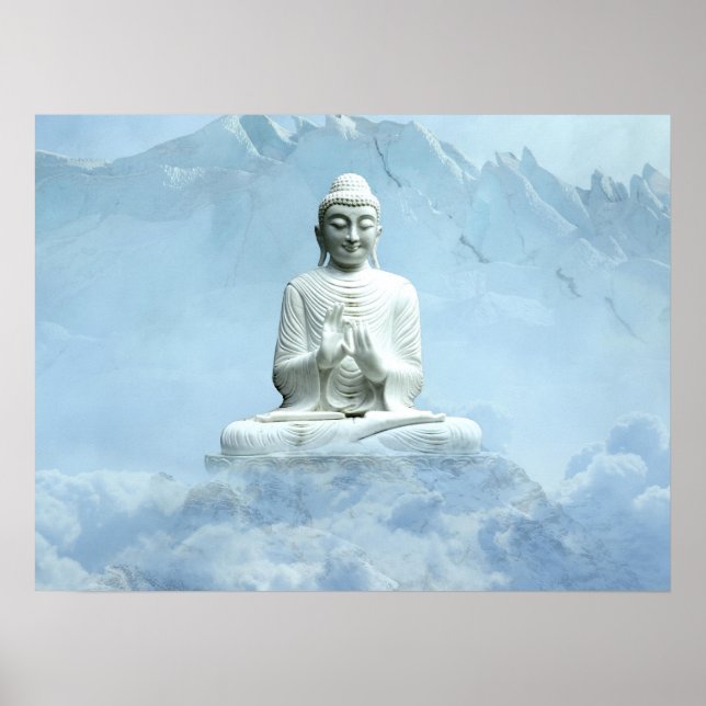 Buddha in Clouds Poster (Front)