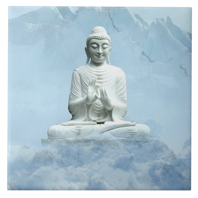 Buddha in clouds tile (Front)