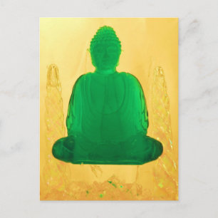 buddha in gold postcard