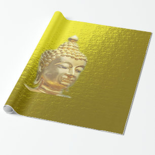 buddha in gold wrapping paper
