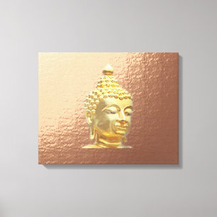 buddha in marsala canvas print