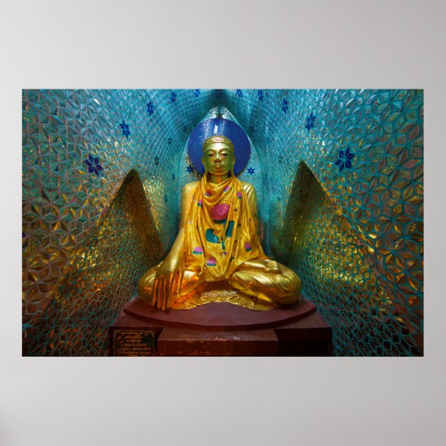 Buddha In Ornate Alcove Poster (Front)