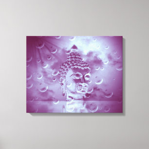 buddha in purple canvas print
