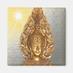 buddha in silver  magnet