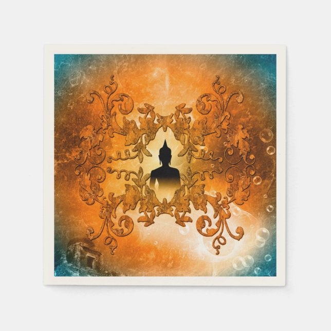 Buddha in the sunset napkin (Front)