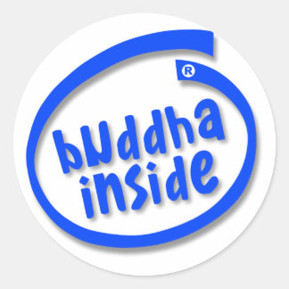 buddha Inside Classic Round Sticker