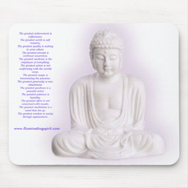 Buddha Inspiration Pad Mouse Mat (Front)