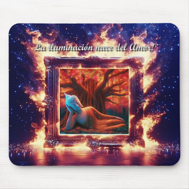 Buddha is Love Own Mouse Mat (Front)