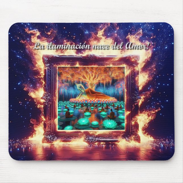 Buddha is Love Own Mouse Mat (Front)