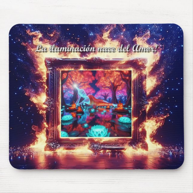 Buddha is Love Own Mouse Mat (Front)