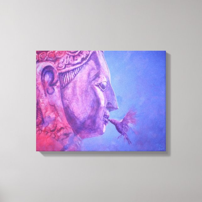 Buddha Kiss Canvas Print (Front)